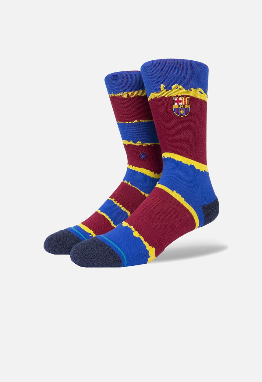Stance Socks - FC Barcelona stripe socks - maroon
