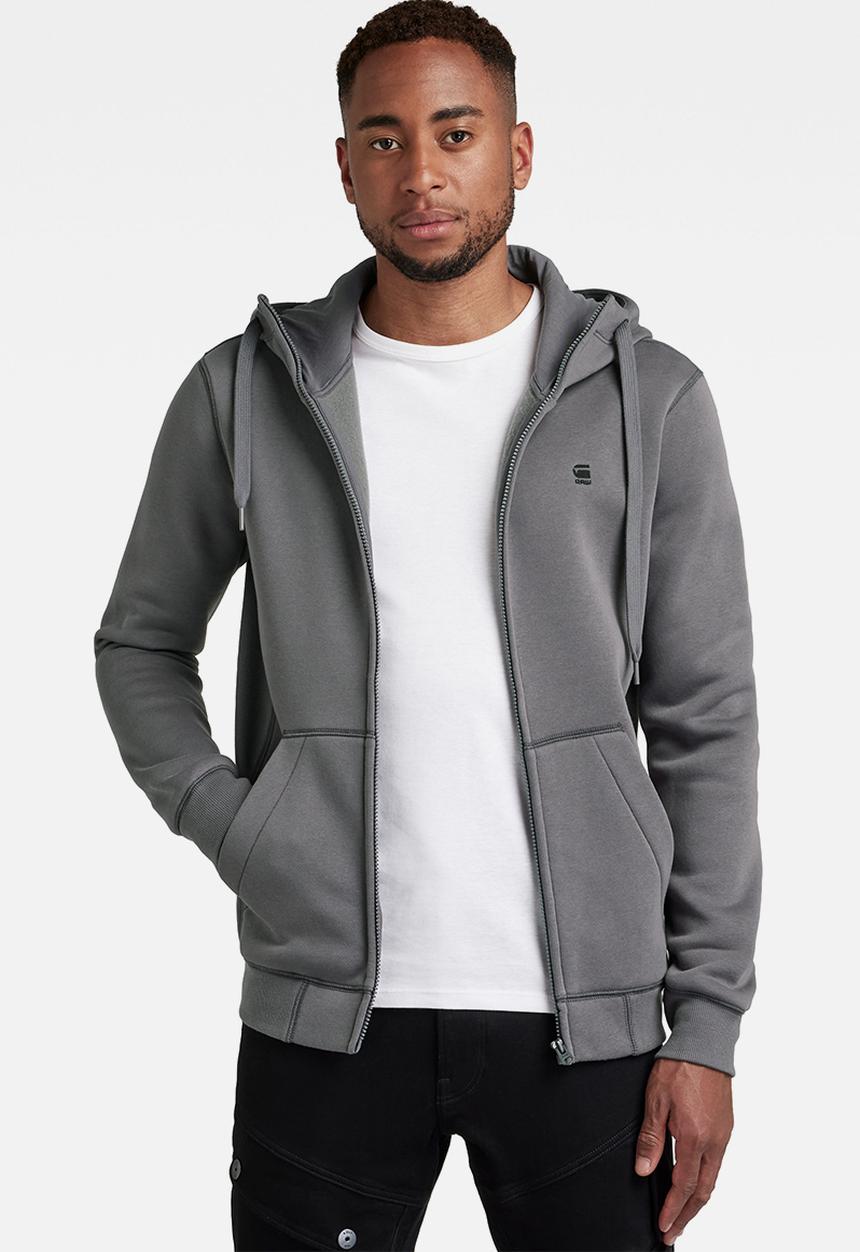 G-STAR - Premium core hdd zip sw long sleeve - magna