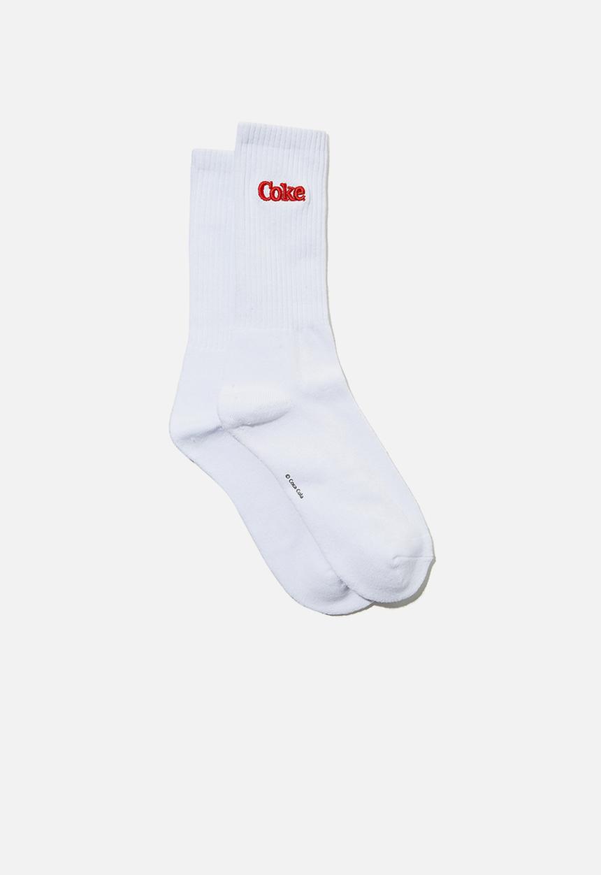 Factorie - License retro rib socks - white