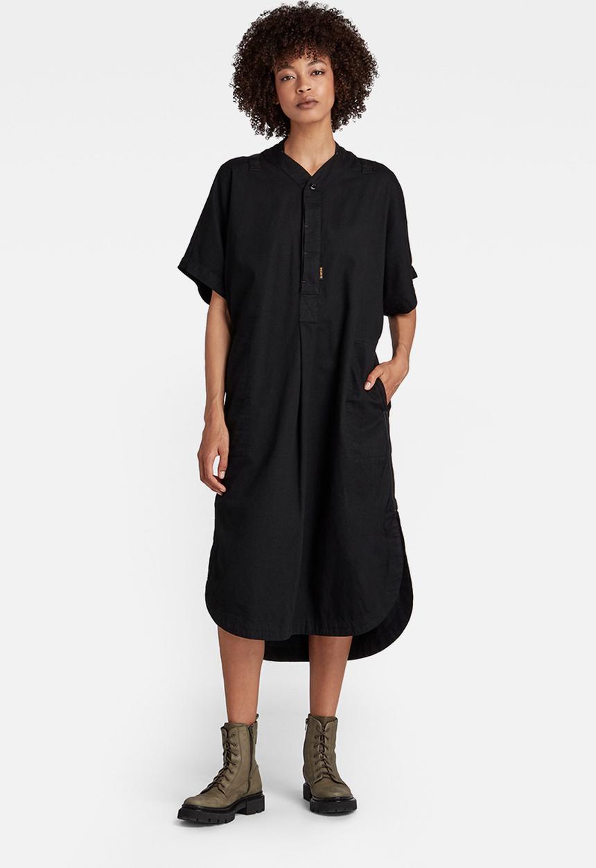 G-STAR - Baseball scoop hem dress - pitch black