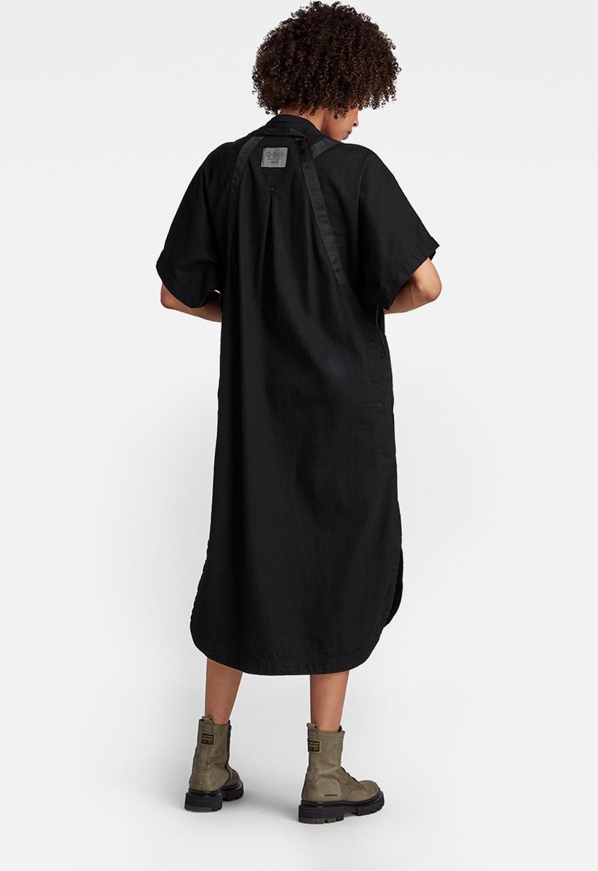 G-STAR - Baseball scoop hem dress - pitch black
