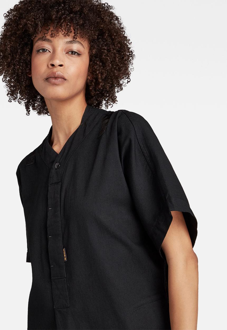 G-STAR - Baseball scoop hem dress - pitch black
