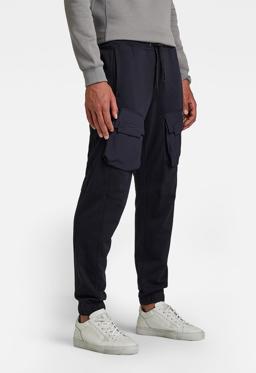 G-STAR - Mixed woven cargo sweat pant - mazarine blue