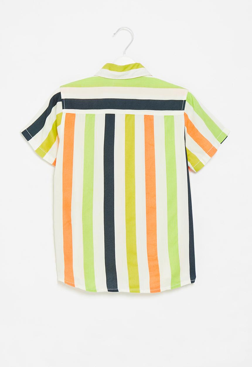 GUESS - Short sleeve stripe shirt - multi