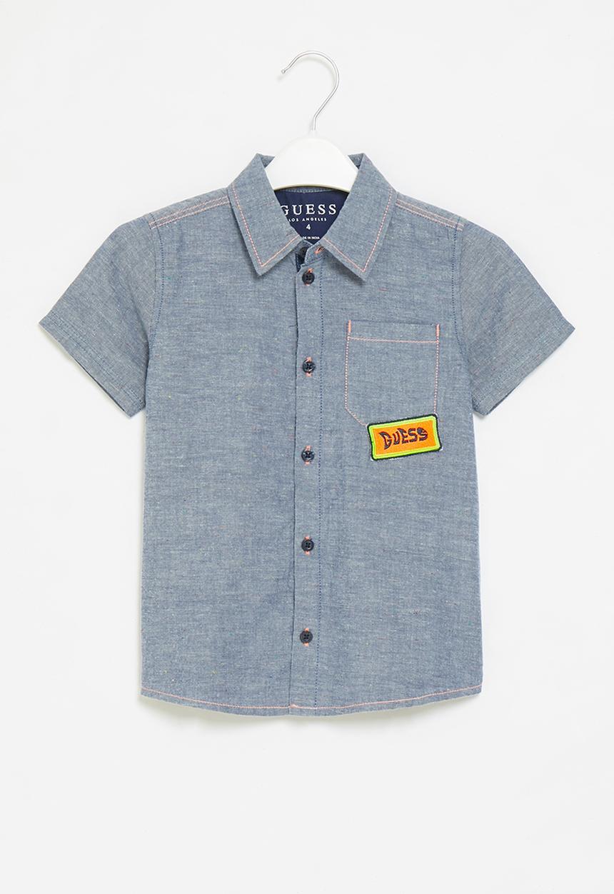 GUESS - Younger boys short sleeve - blue 