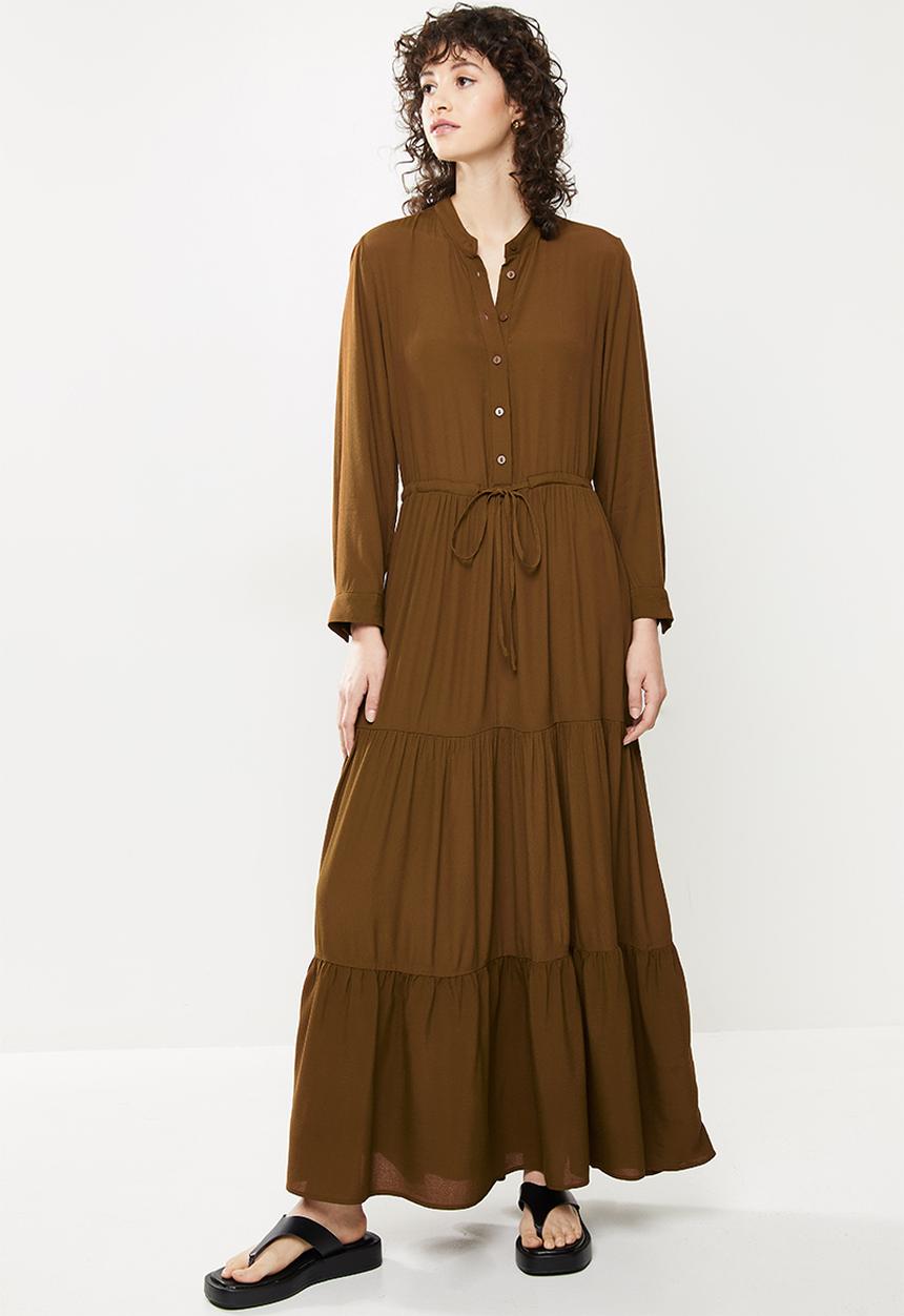 MANGO - Dress canyon - brown
