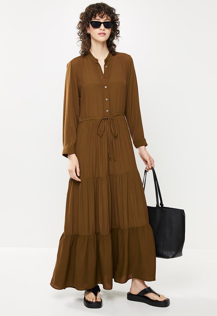 MANGO - Dress canyon - brown