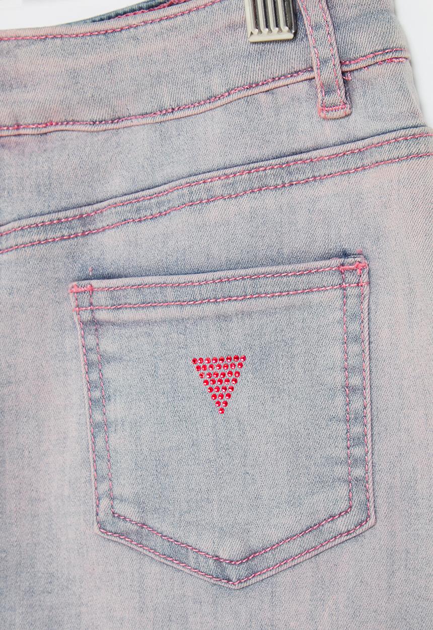 GUESS - Stretch denim mini skirt - blue