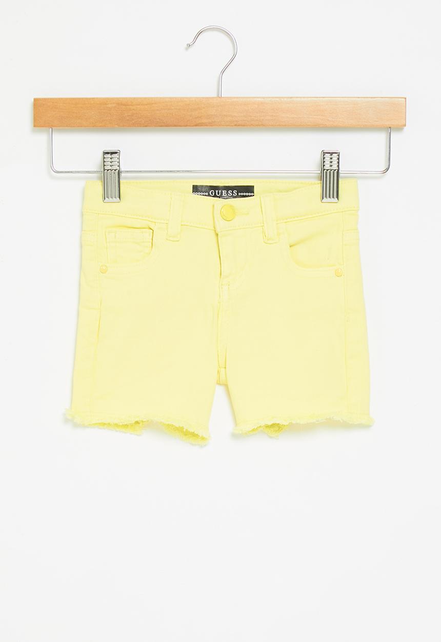 GUESS - Bull denim shorts - yellow 