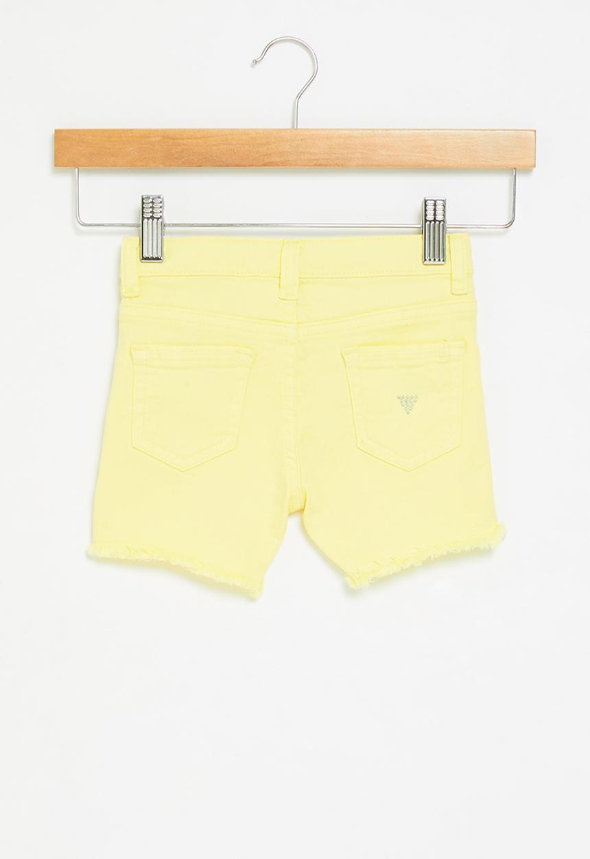 GUESS - Bull denim shorts - yellow 