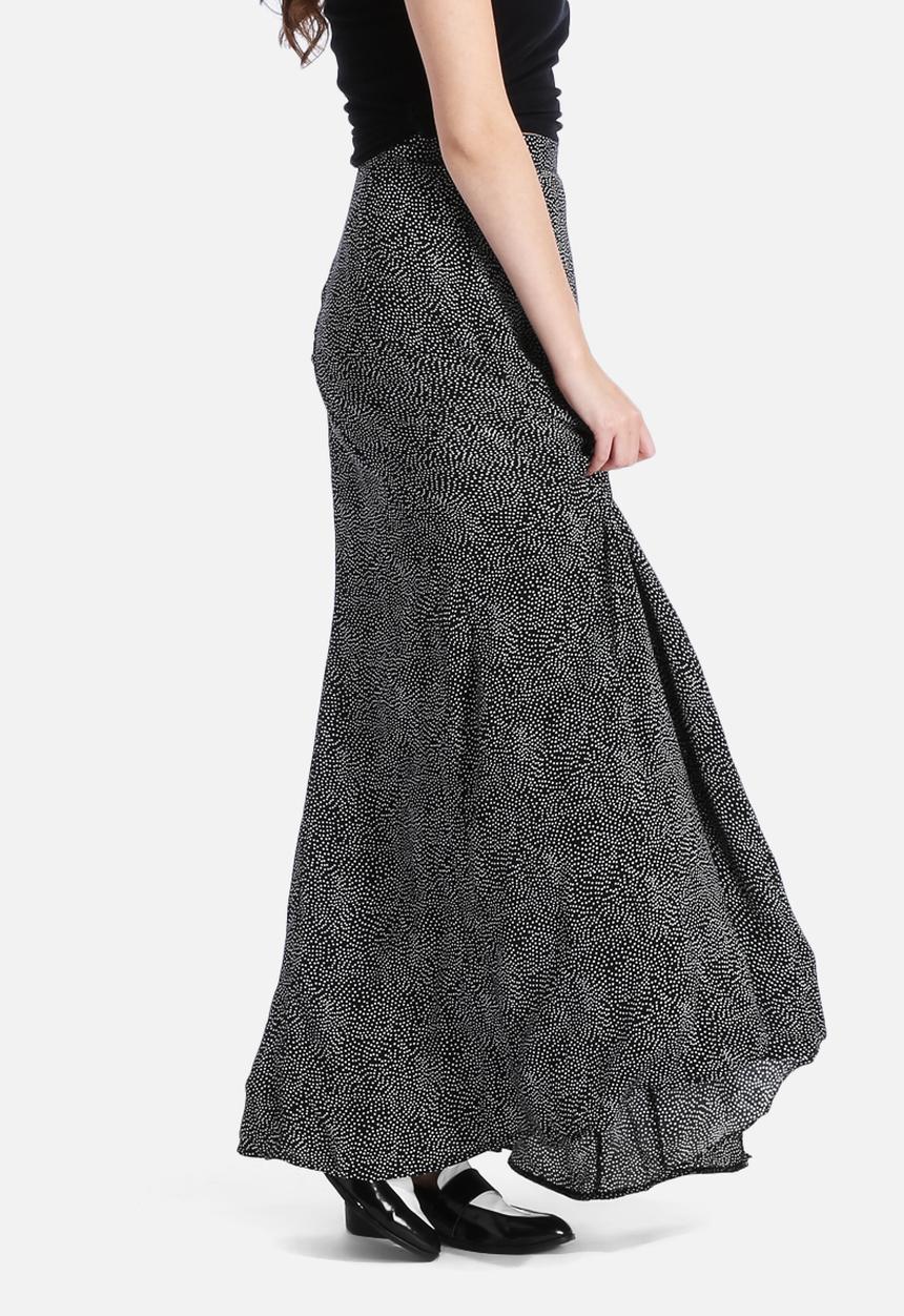 Goldie - Movement Mini Dot High Waisted Maxi Skirt