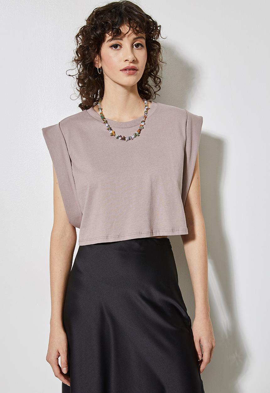 Superbalist - Grown on sleeve with tab detail - canyon clay