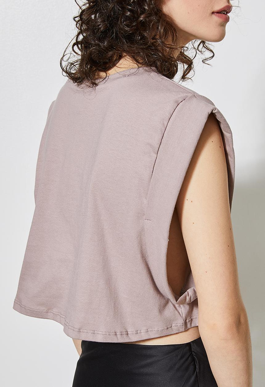 Superbalist - Grown on sleeve with tab detail - canyon clay