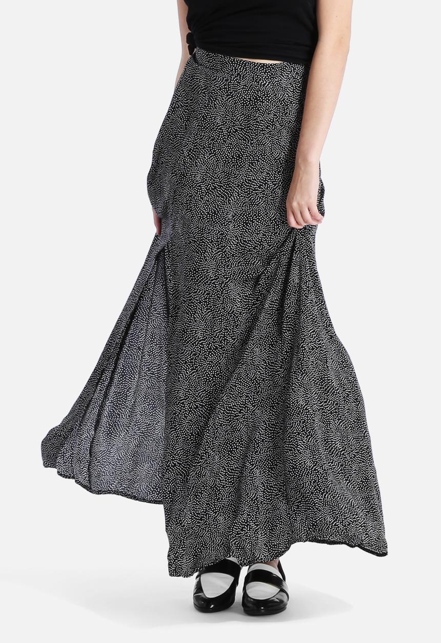 Goldie - Movement Mini Dot High Waisted Maxi Skirt