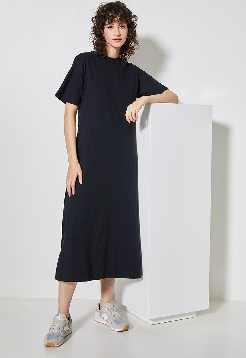 Superbalist - Trapeze t-shirt dress with pockets - black