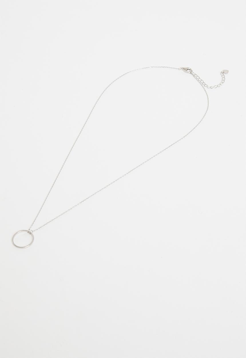 Superbalist - Circle pendant sterling silver necklace