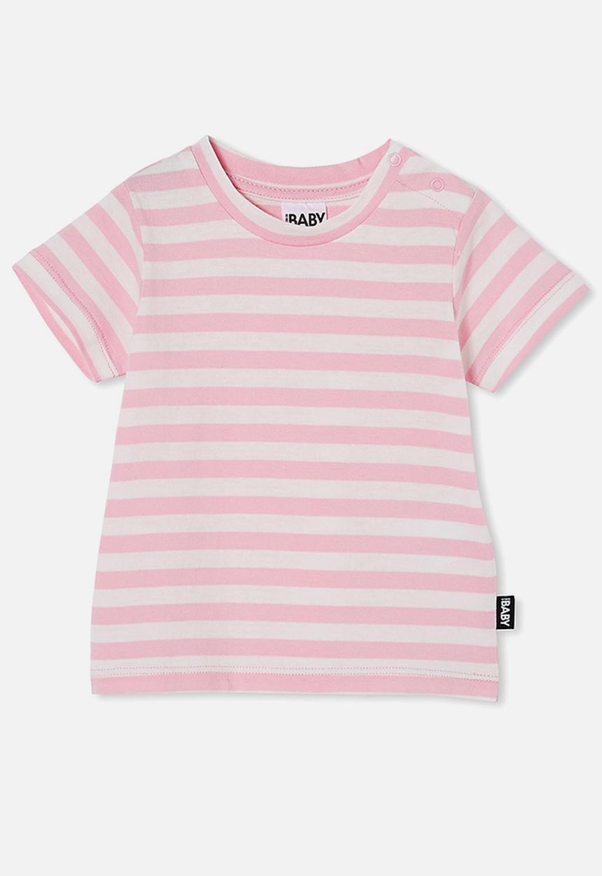 Cotton On - Jamie short sleeve tee - cali pink/vanilla