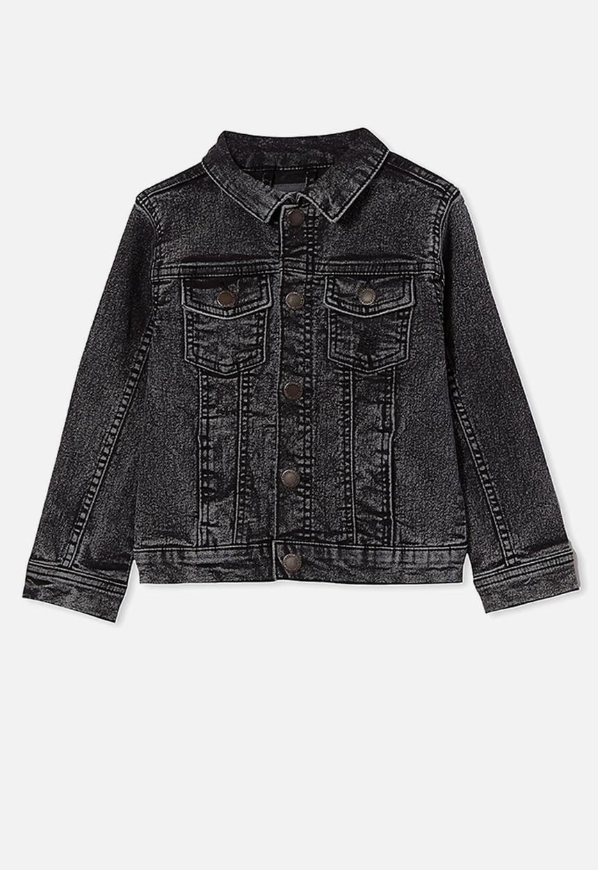 Cotton On - Relaxed denim jacket - cottesloe washed black