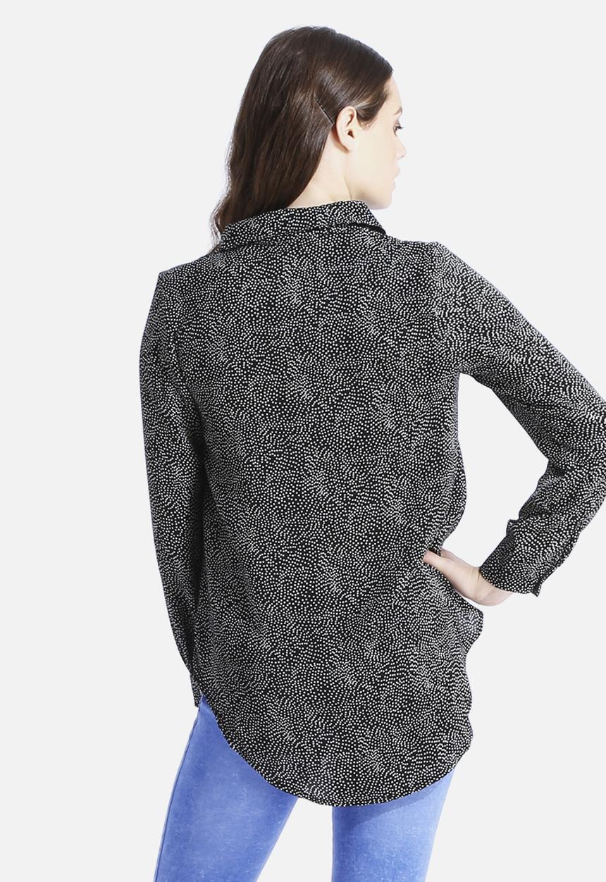 Goldie - Sass Mini Dot Drop Hem Blouse