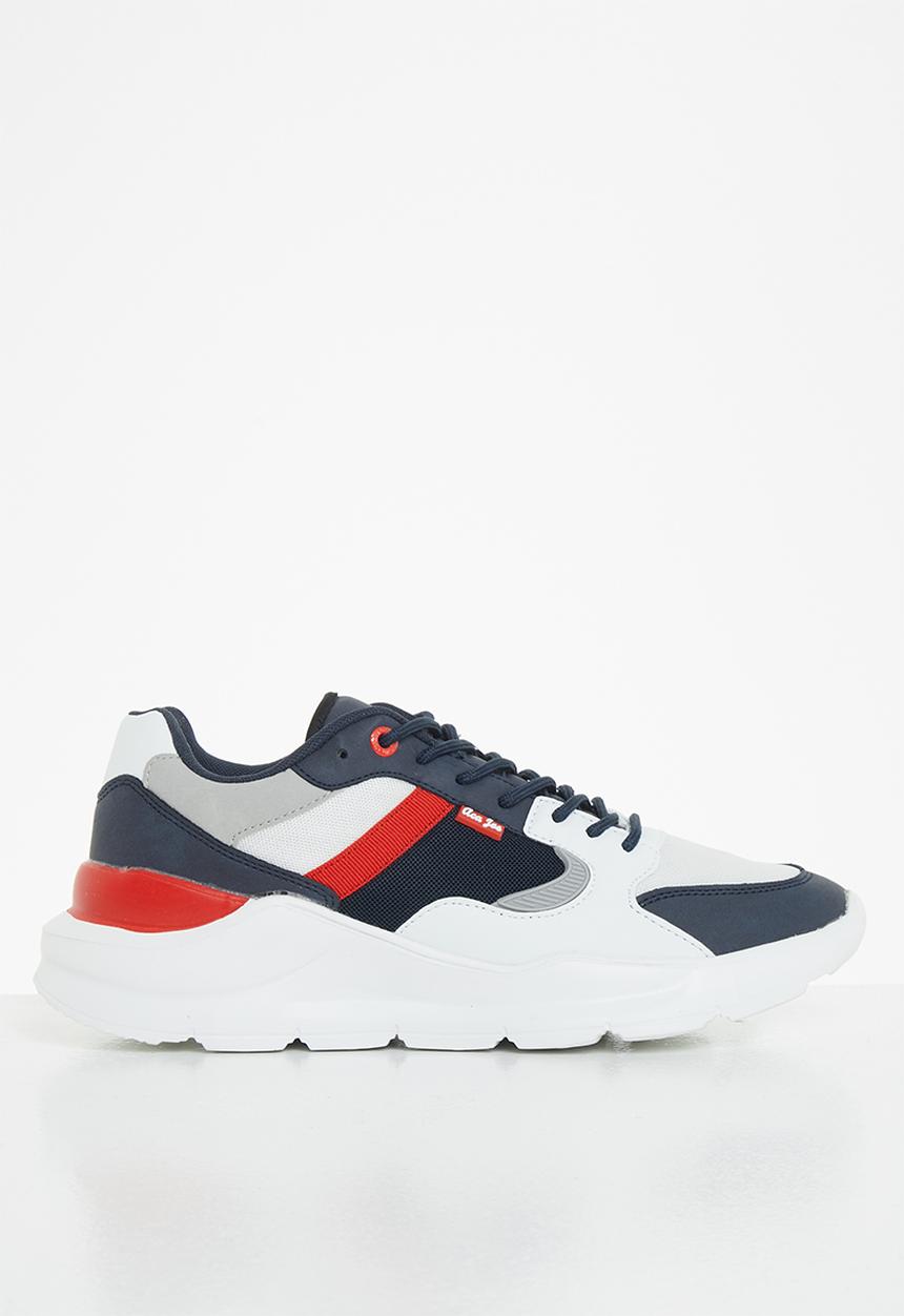 Aca Joe - Mens core sneaker - navy & white 