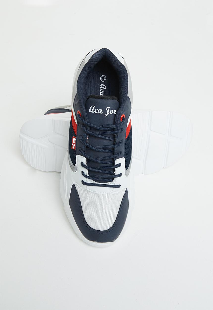 Aca Joe - Mens core sneaker - navy & white 
