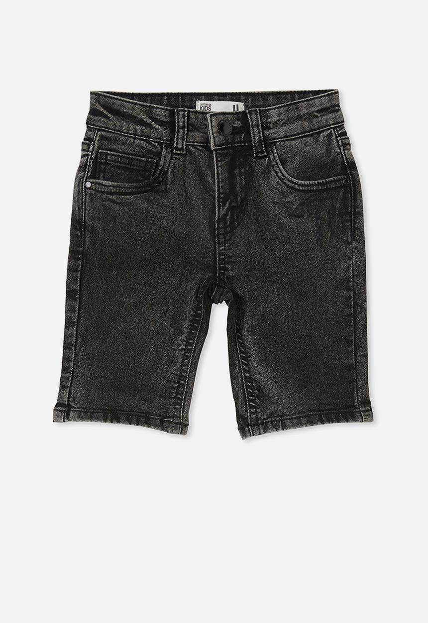 Cotton On - Slim fit short - washed black
