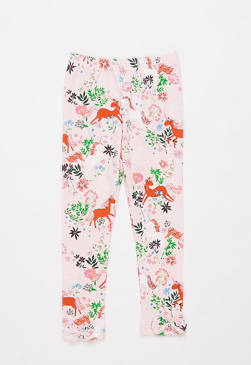 Pop Candy - Girls unicorn floral legging - pink
