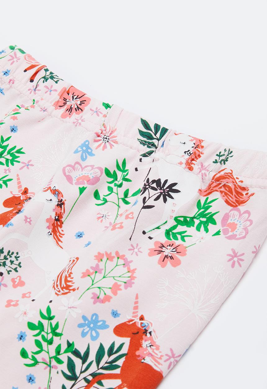 Pop Candy - Girls unicorn floral legging - pink