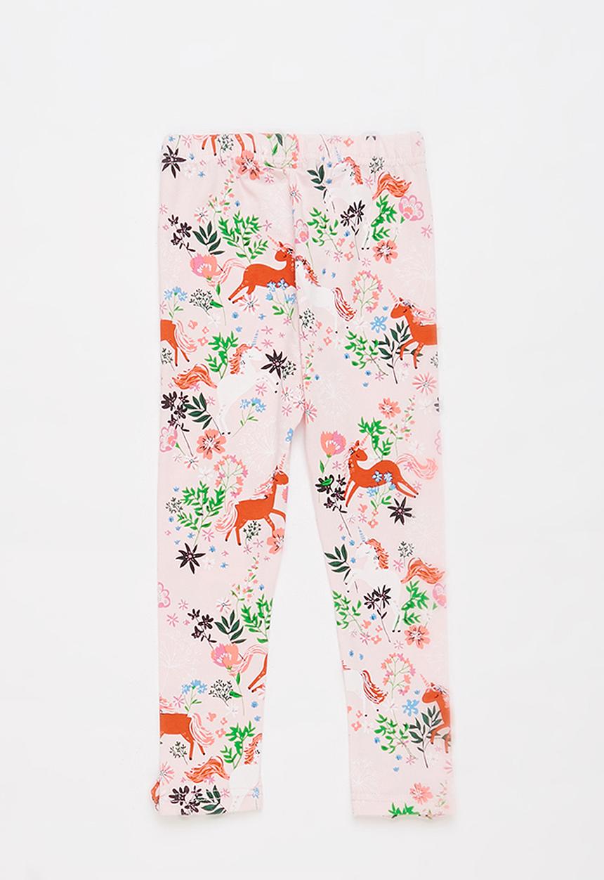 Pop Candy - Girls unicorn floral legging - pink