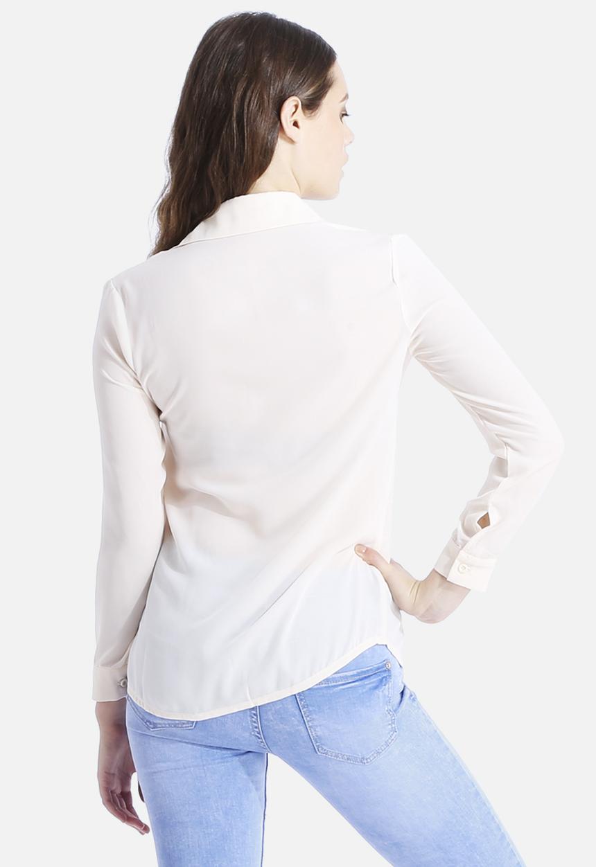 Goldie - Jalouse Zip Chiffon Blouse