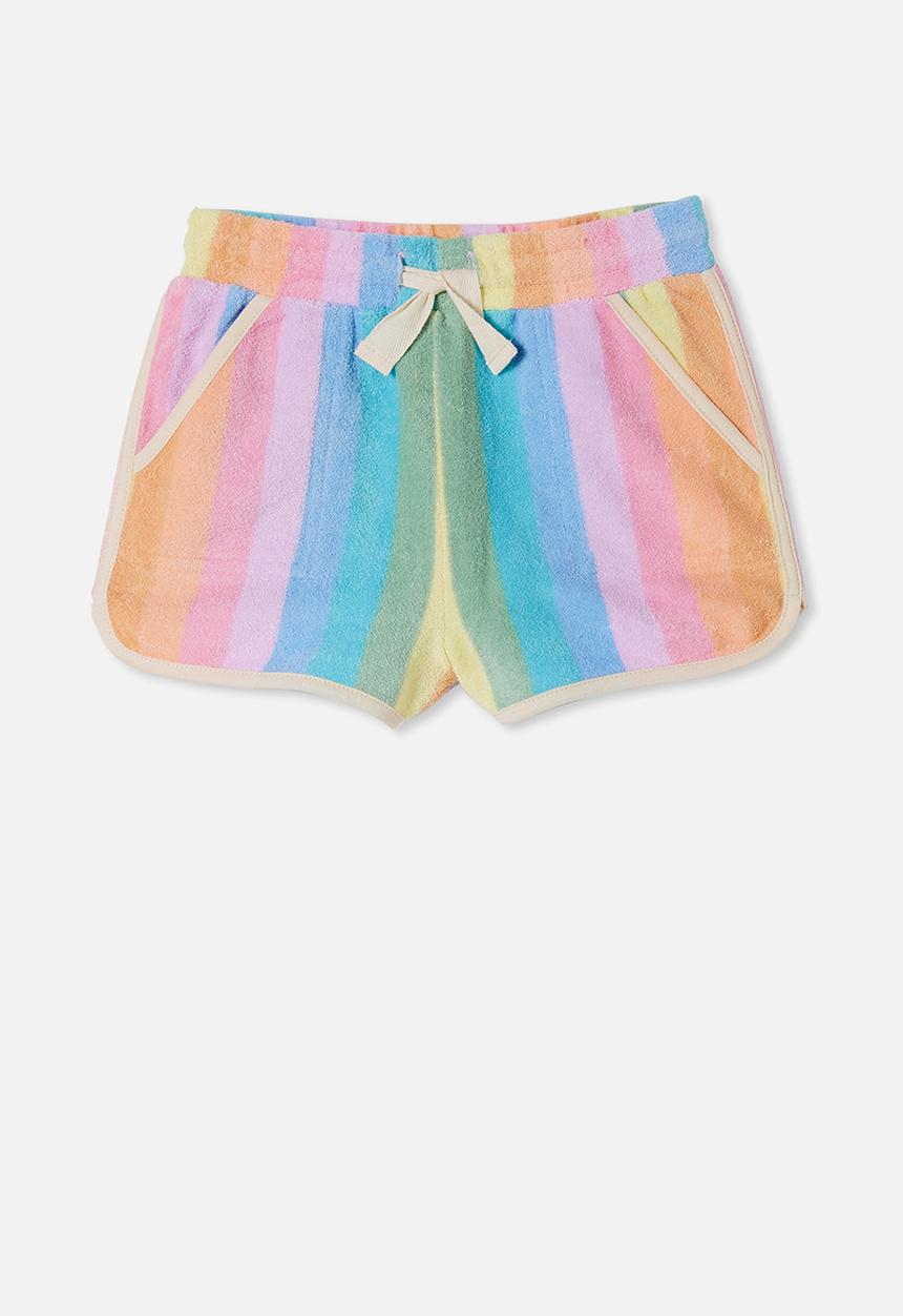 Cotton On - Nina knit short - rainbow stripe