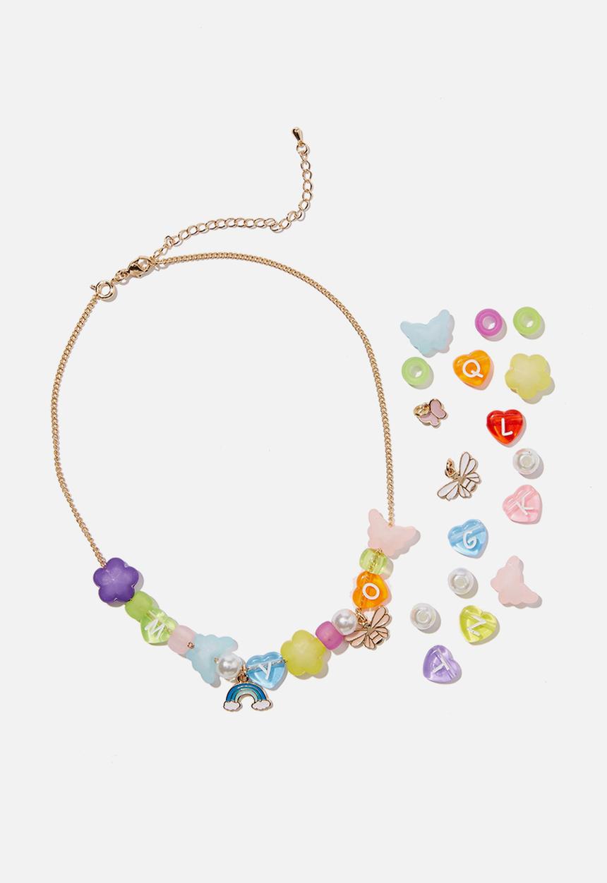 Cotton On - Kids myo jewellery set - pastel rainbow