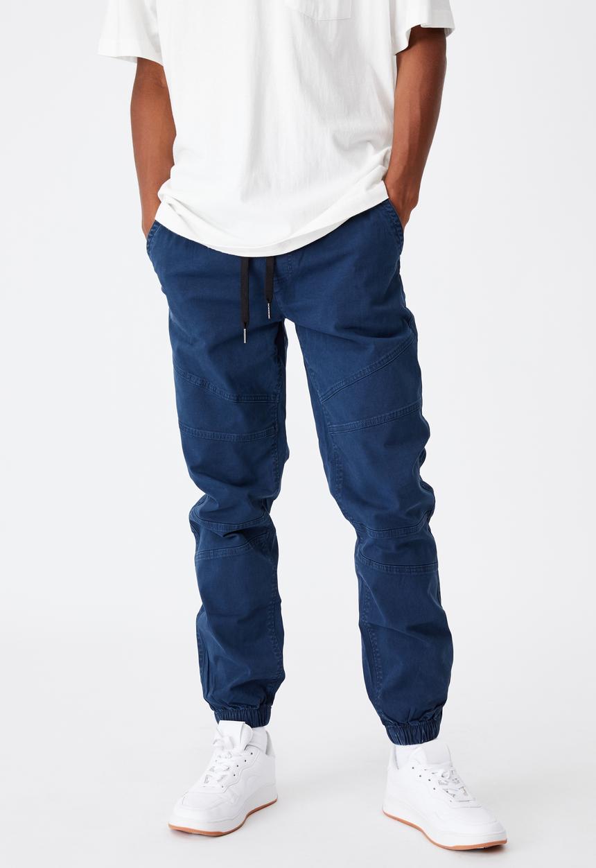 Cotton On - Drake cuffed pant - navy