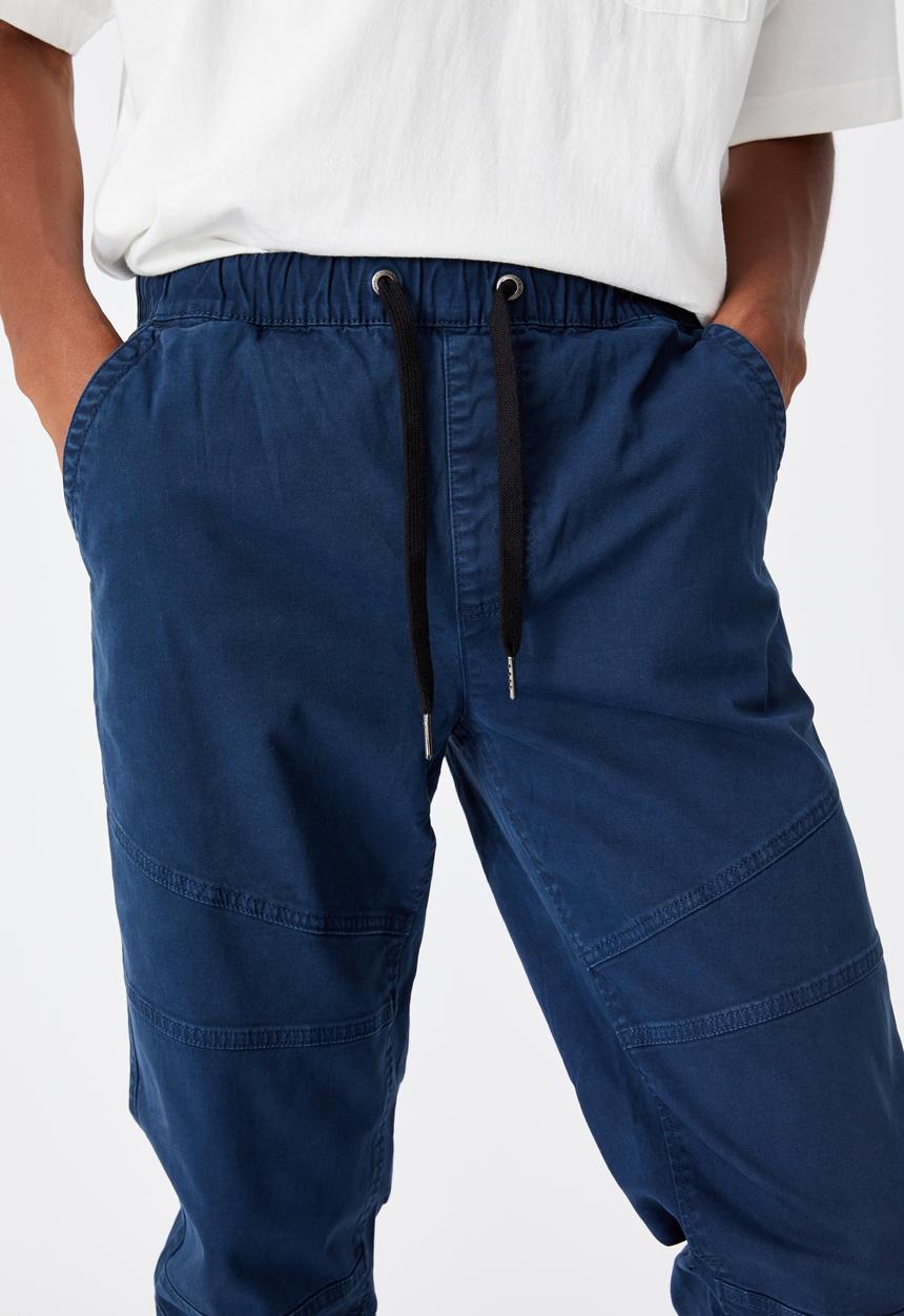 Cotton On - Drake cuffed pant - navy