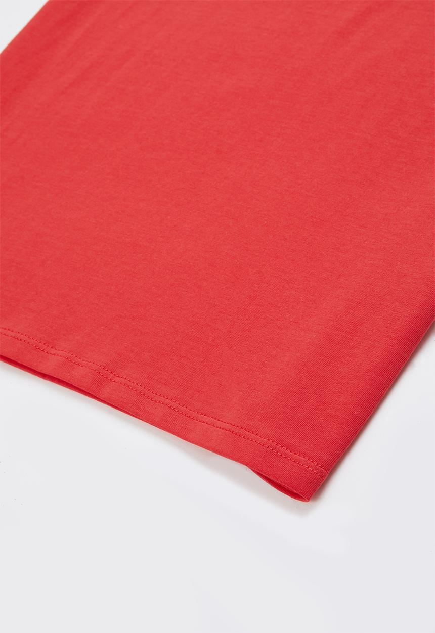 GUESS - Short sleeve triangle crew tee - red