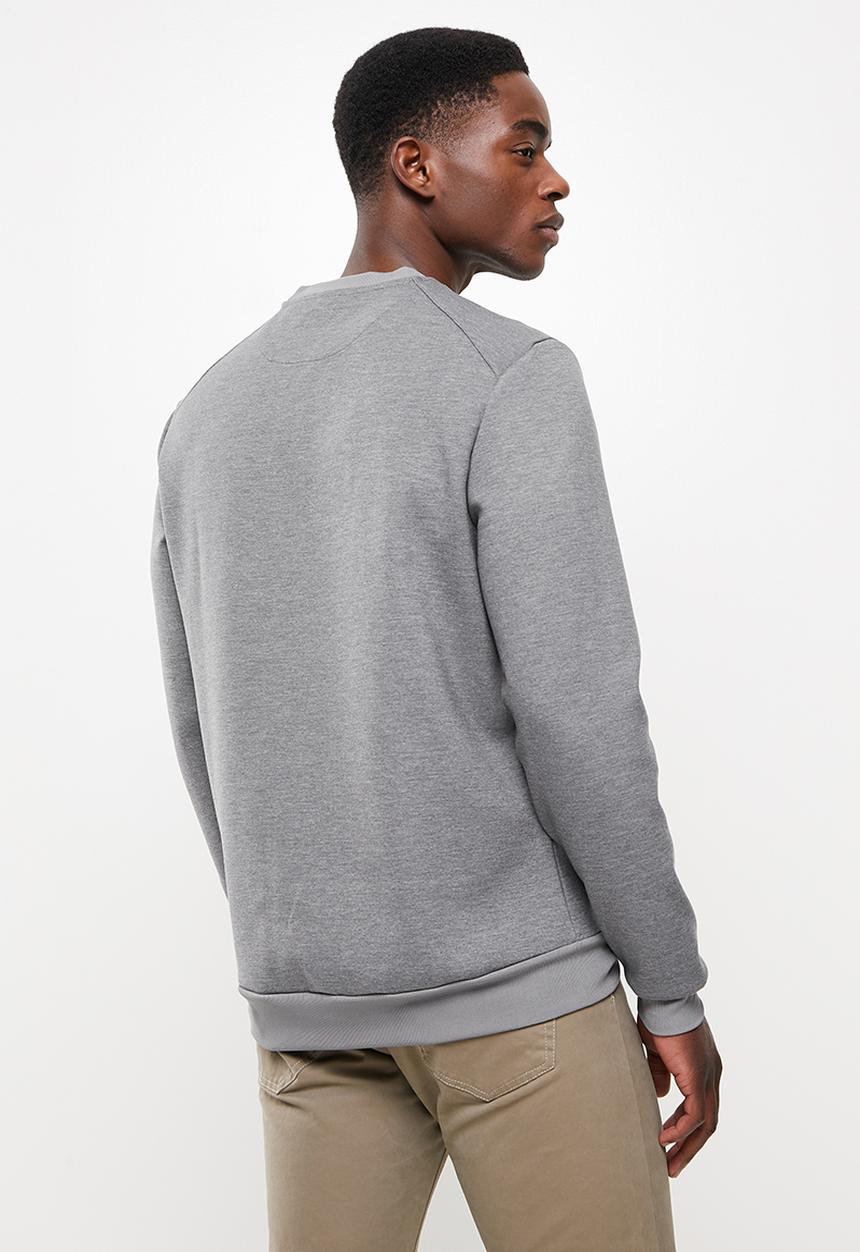 Lyle & Scott - Crew neck fly fleece - grey