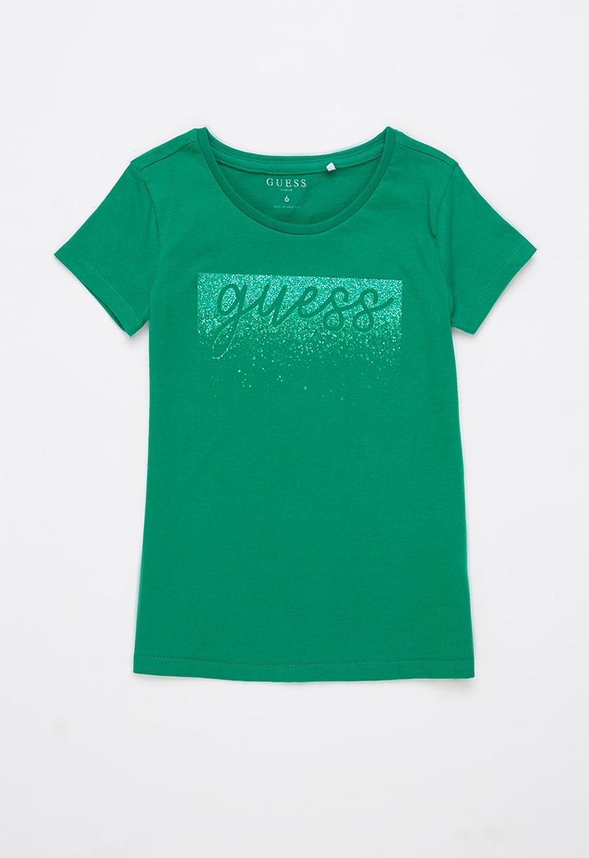 GUESS - Tam glitter tee - green