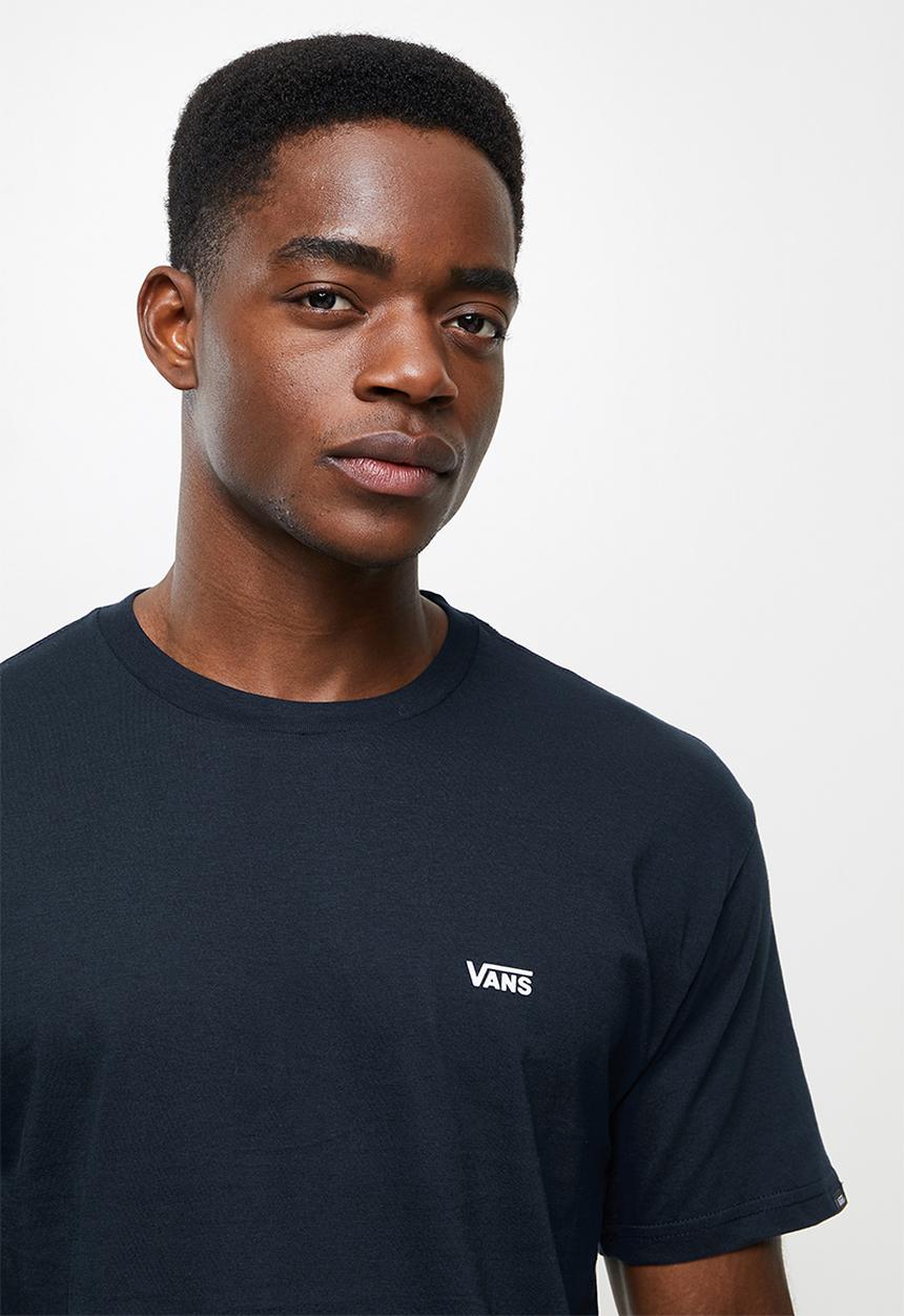 Vans - Left chest logo tee - navy & white