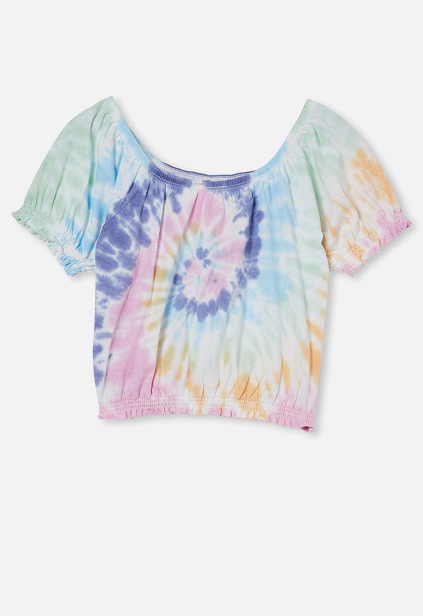 Cotton On - Daphne puff sleeve top - aqua