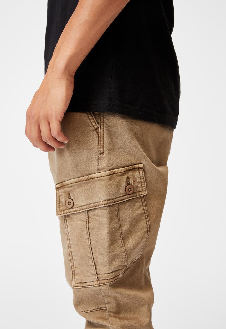 Cotton On - Military cargo pant - stone