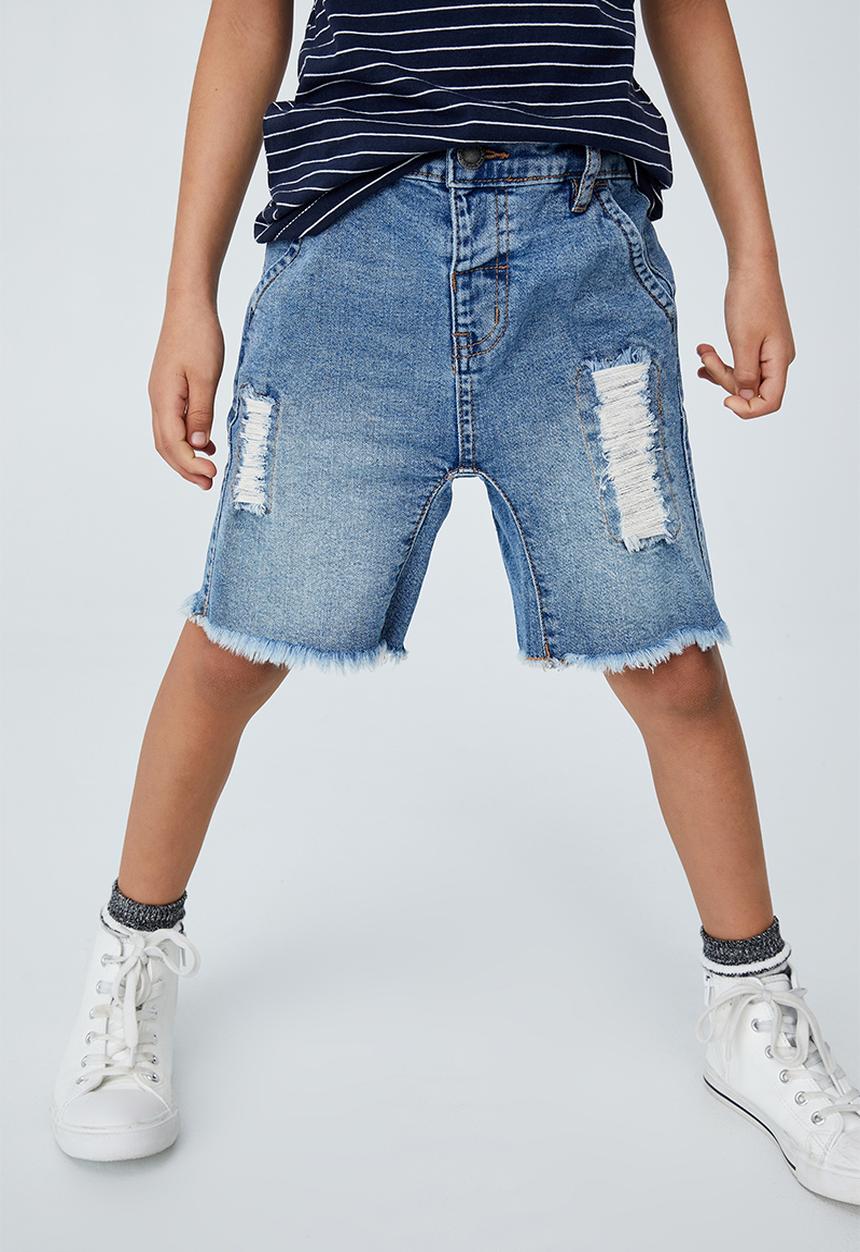 Cotton On - Straight fit short -  mid blue