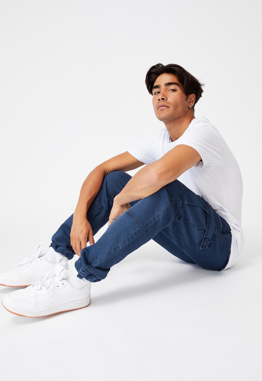 Cotton On - Military cargo pant - navy