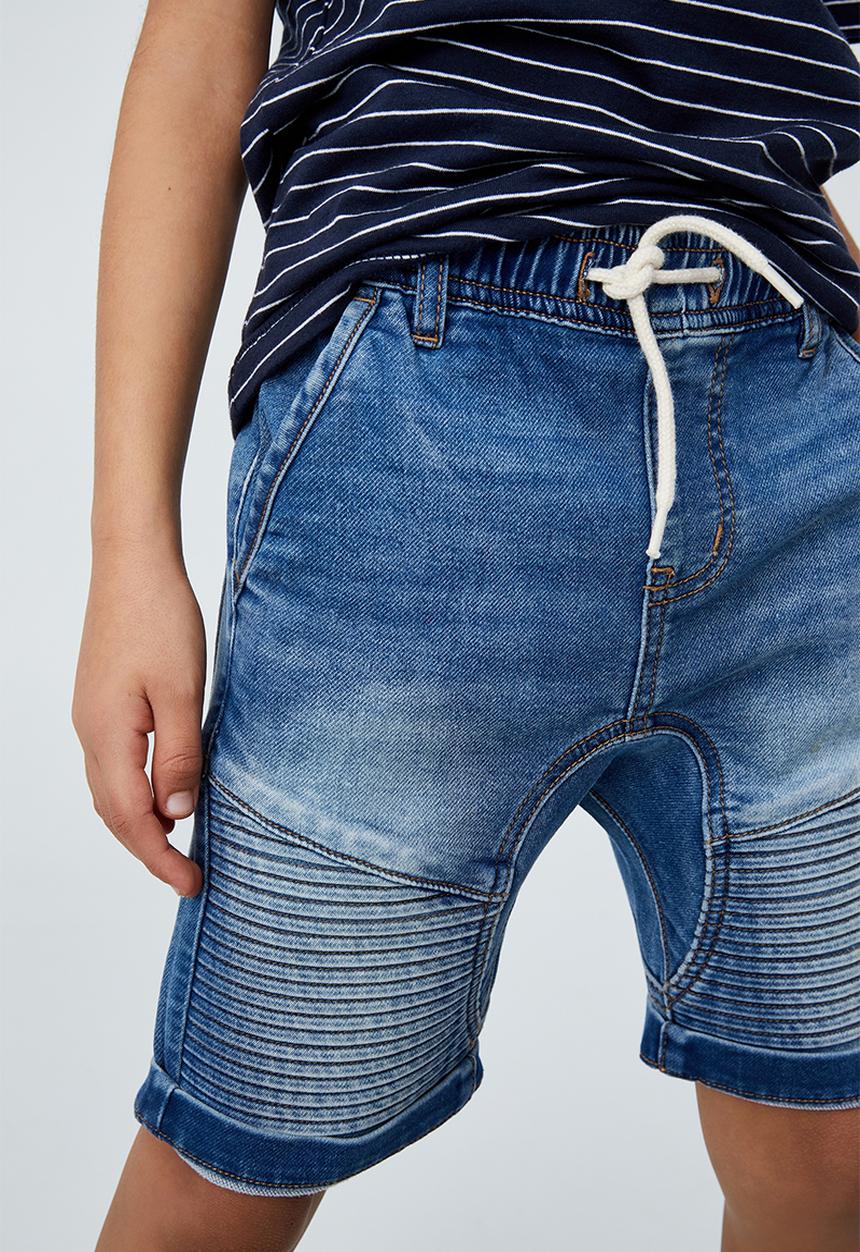 Cotton On - Slouch fit short - bondi mid blue