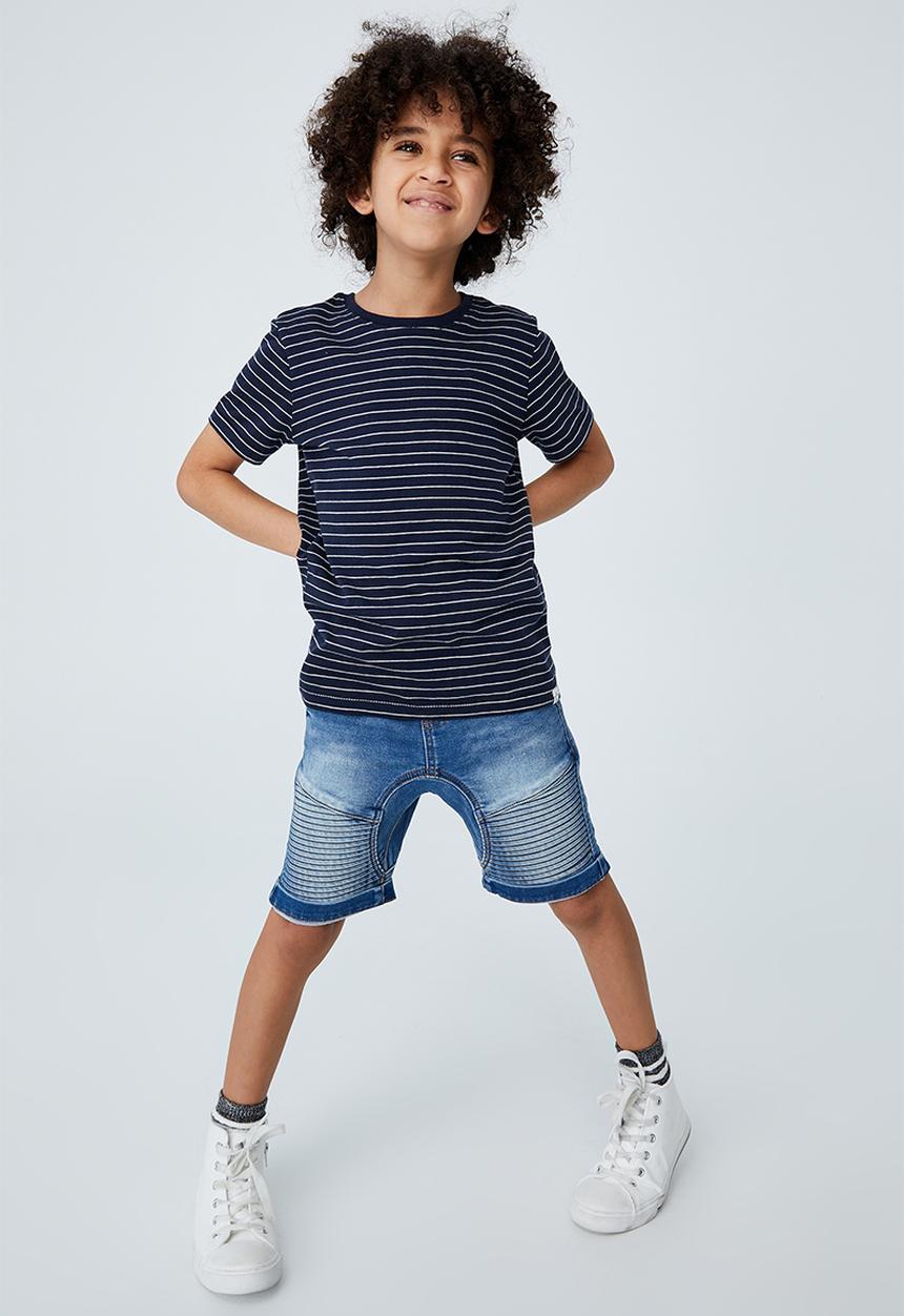 Cotton On - Slouch fit short - bondi mid blue