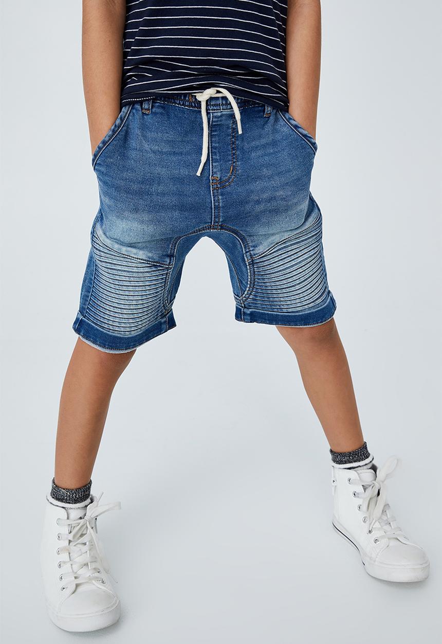 Cotton On - Slouch fit short - bondi mid blue