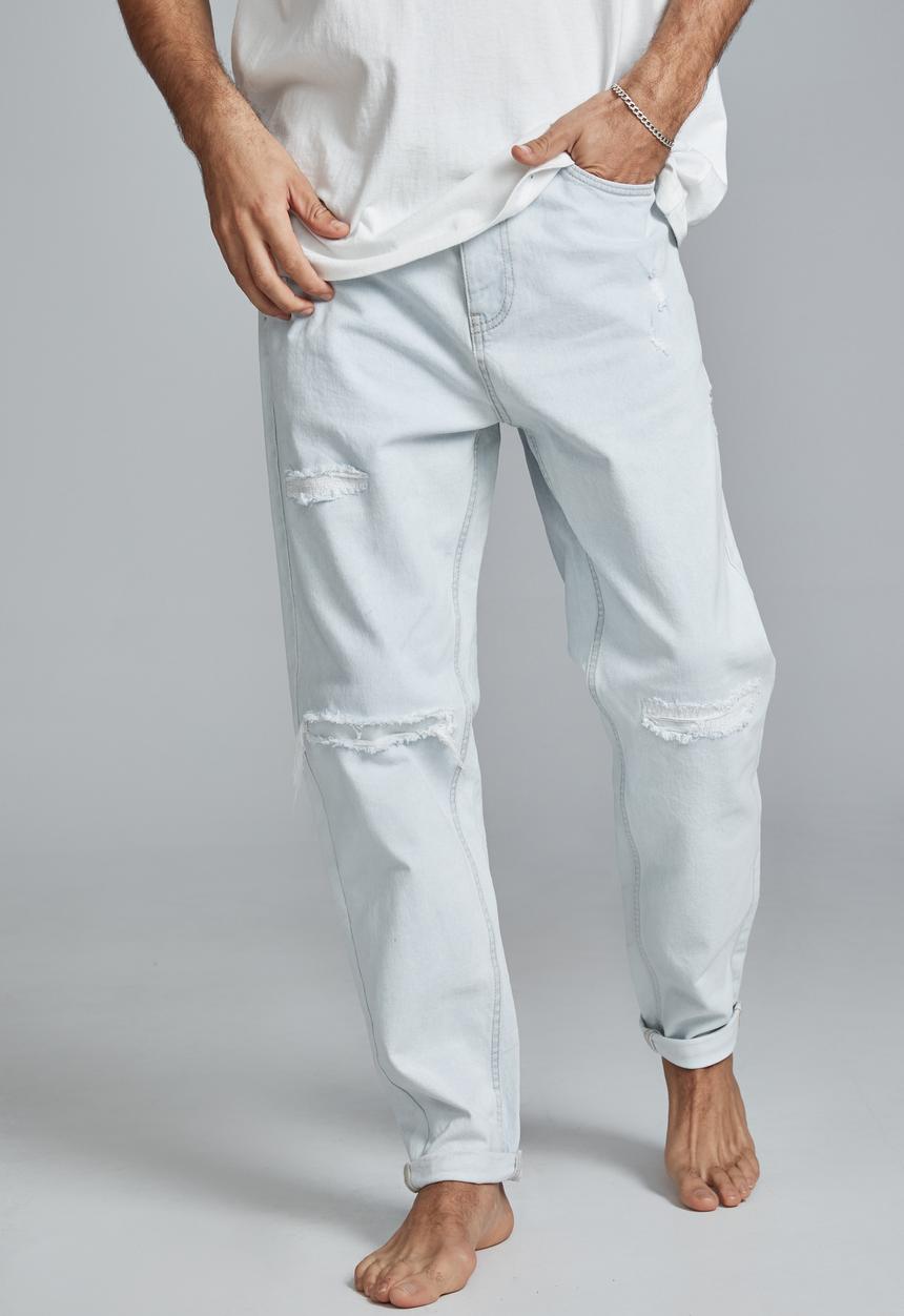 Cotton On - Relaxed tapered jean - light blue