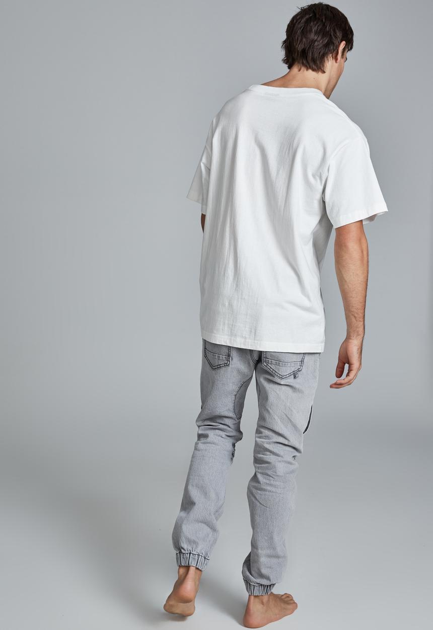 Cotton On - Slim denim jogger (moto) - grey