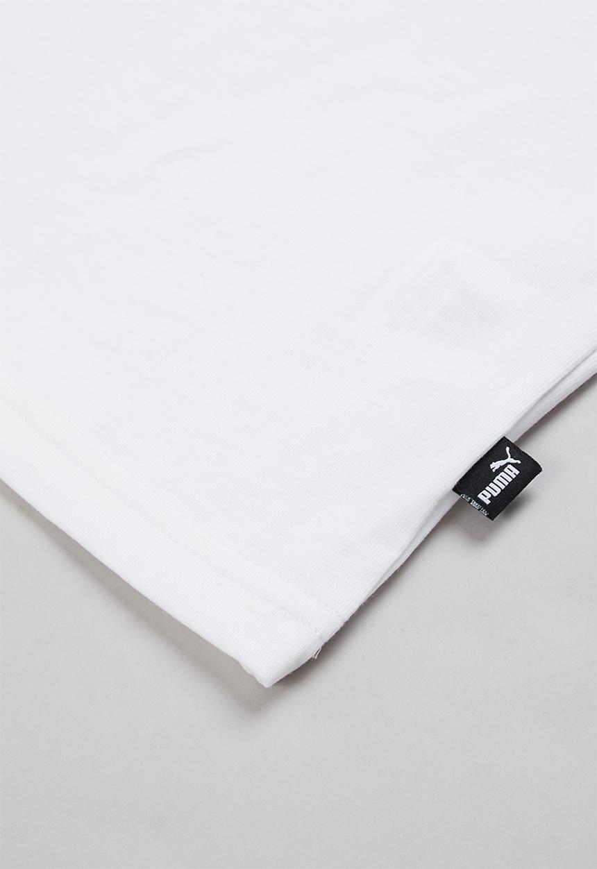 PUMA - Puma power colorblock tee b - white