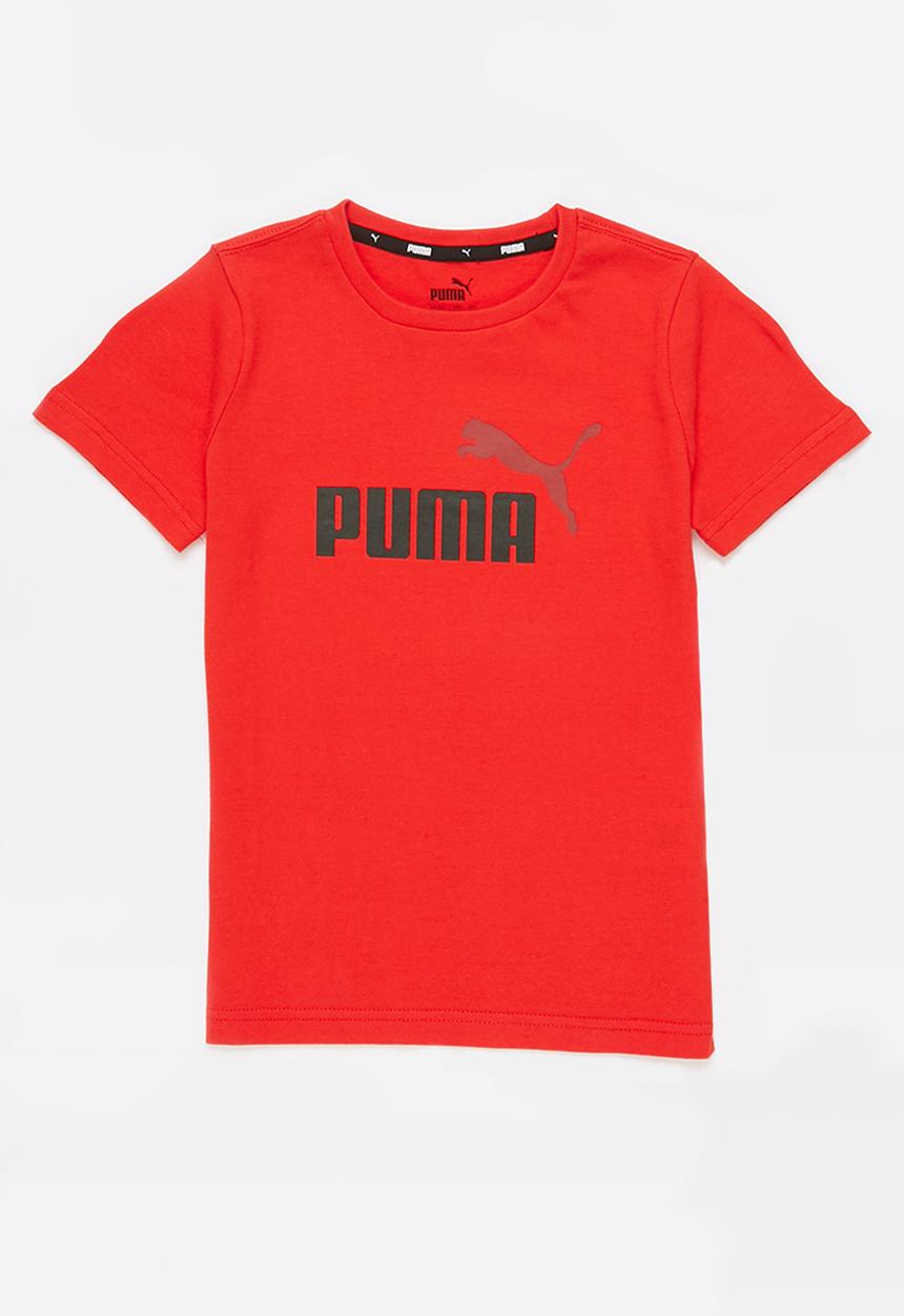 PUMA - Ess+ 2 col logo tee b - red