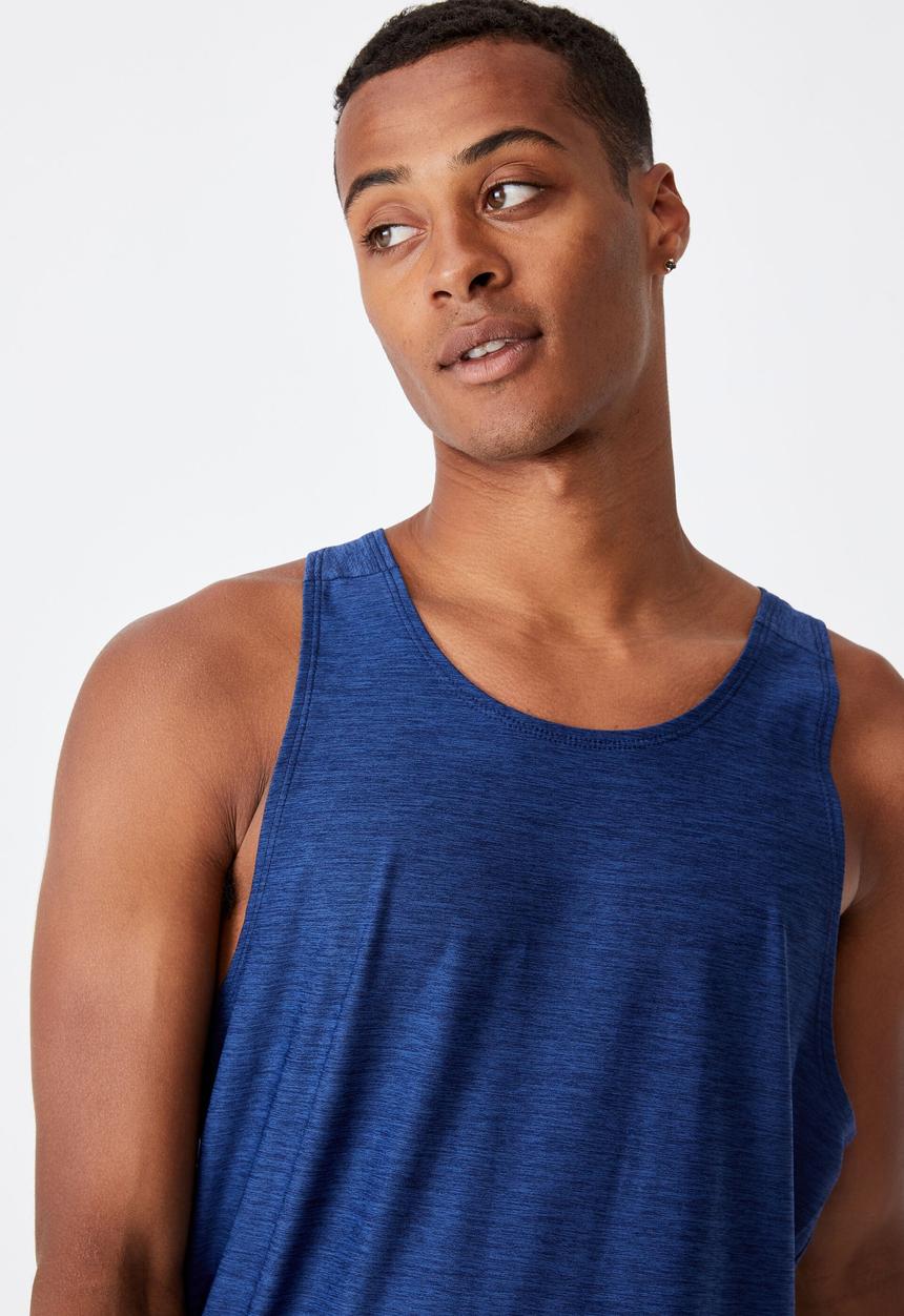Cotton On - Performance active tech tank - navy